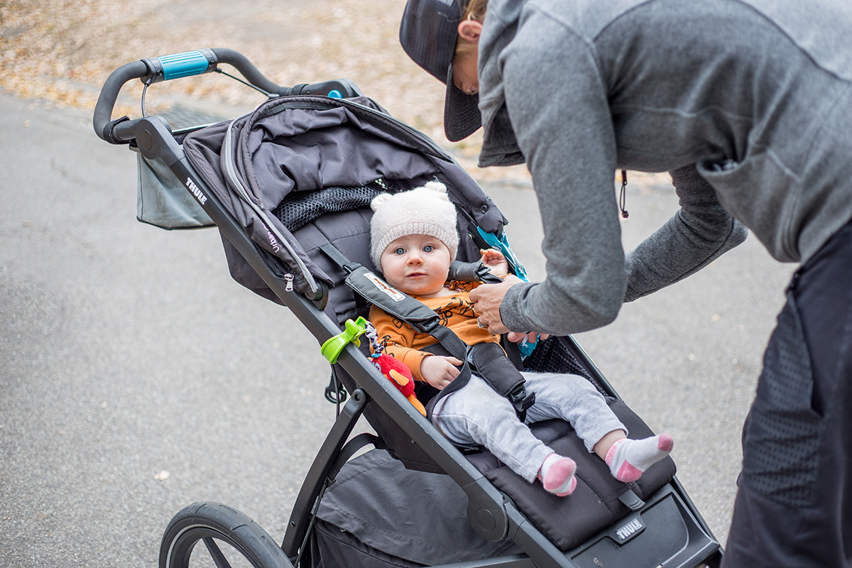 when can you put your baby in a stroller